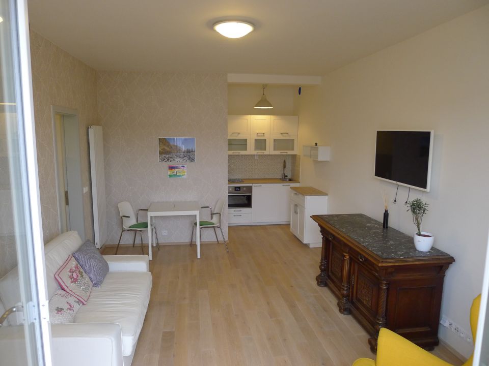 Pronájem bytu 1+kk, 36m², část. zařízený, Praha 6 – Dejvice